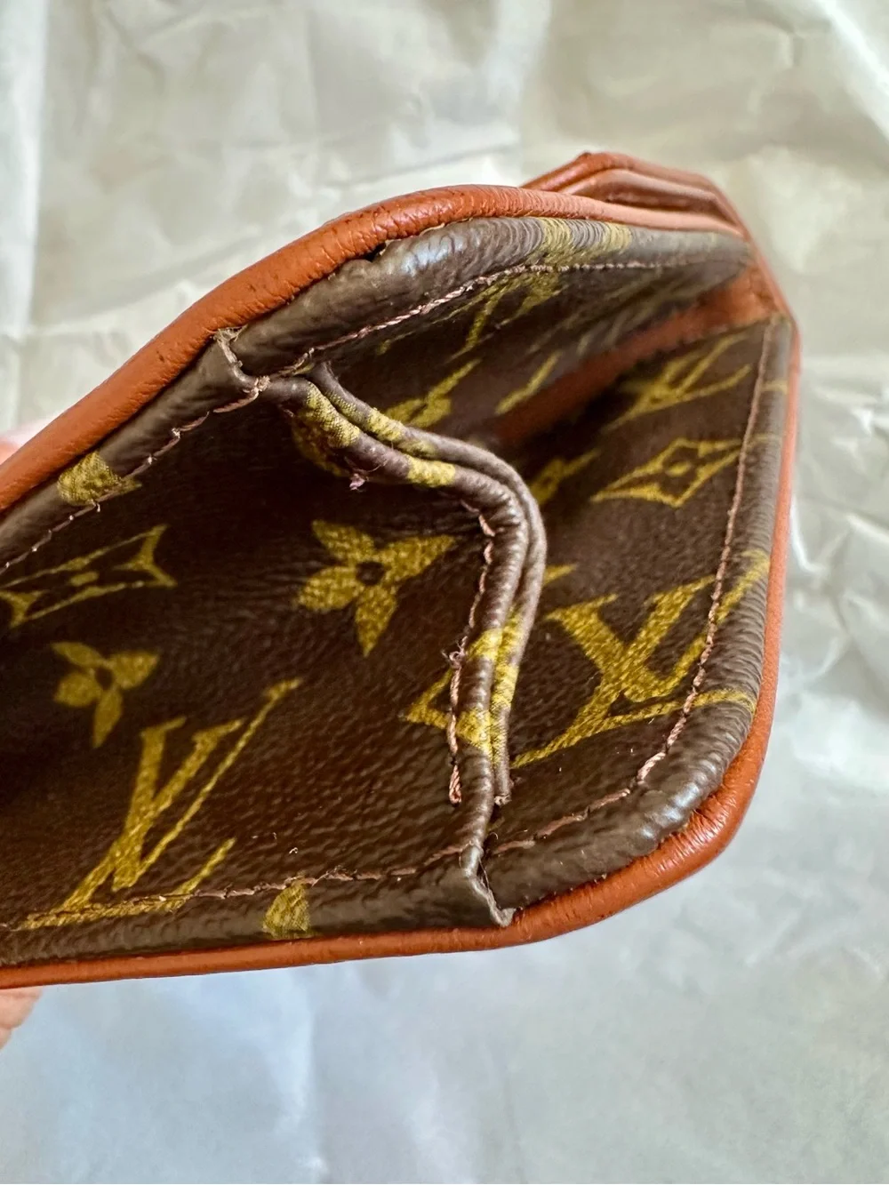 Authentic Vintage Louis Vuitton Monogram Clutch Bag Made in France